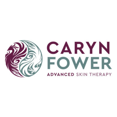 Kitti's client, Caryn Fower and her business (Caryn Fower Advanced Beauty Therapy) logo.