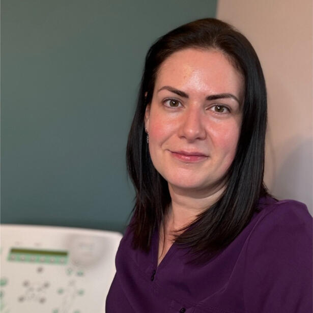 Portrait of Kitti's client, Caryn Fower.