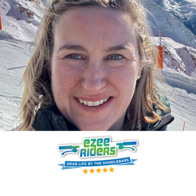 Kitti's client, Tina O'Rourke and her business (Easy Riders) logo.